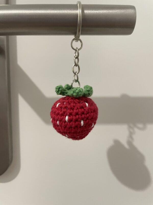 Porte-clé mini fraise