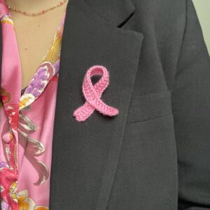 Broche octobre rose - cancer du sein
